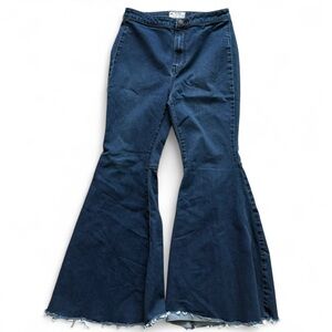 Free People Dark Blue Flare Jeans